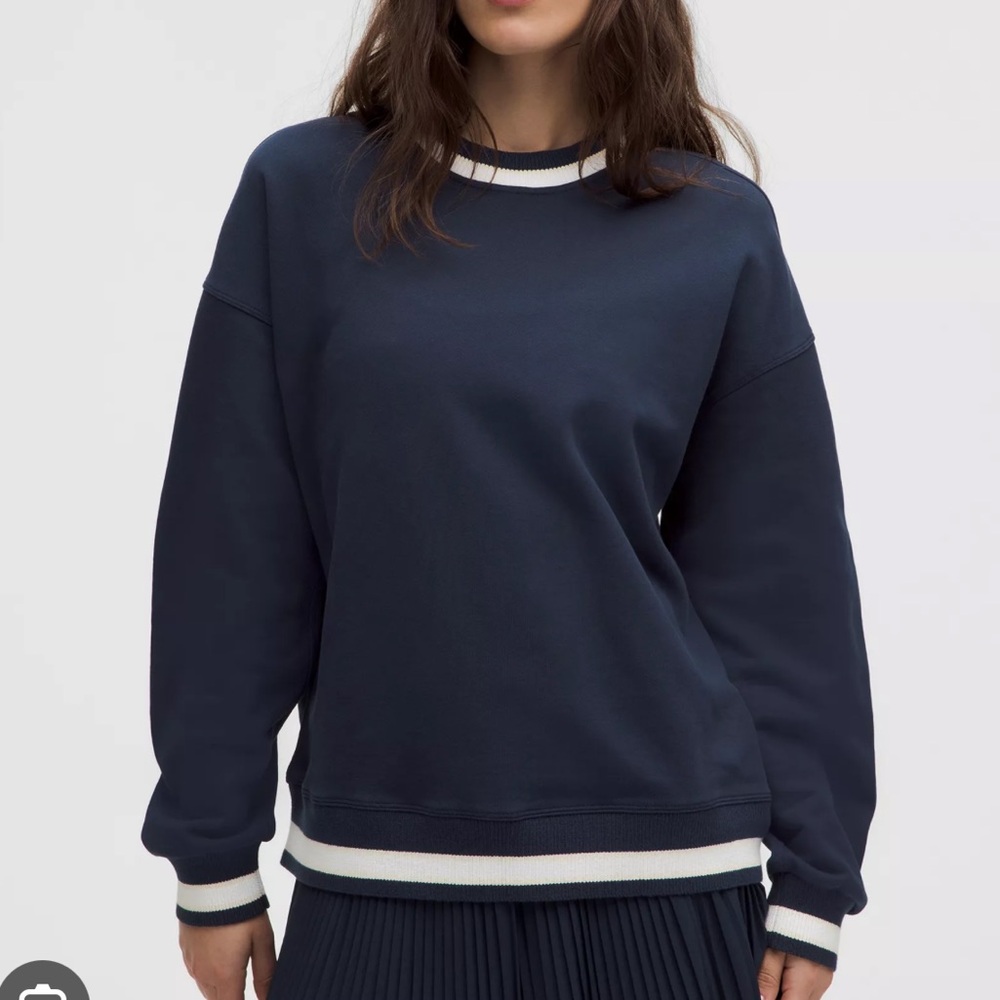 NWT Lululemon Perfectly Oversized Ringer Crew